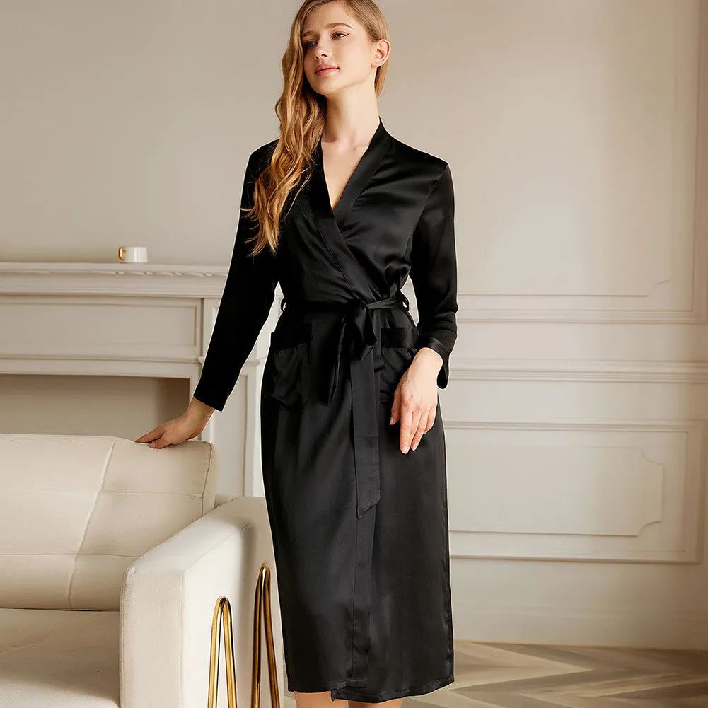 19 Momme Silk Long Robe