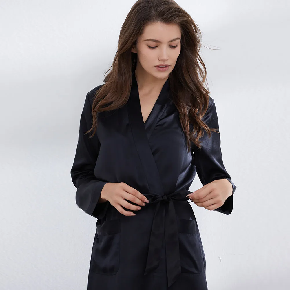 19 Momme Silk Long Robe