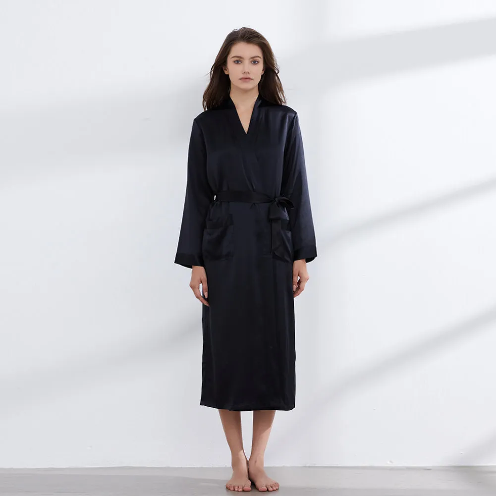 19 Momme Silk Long Robe