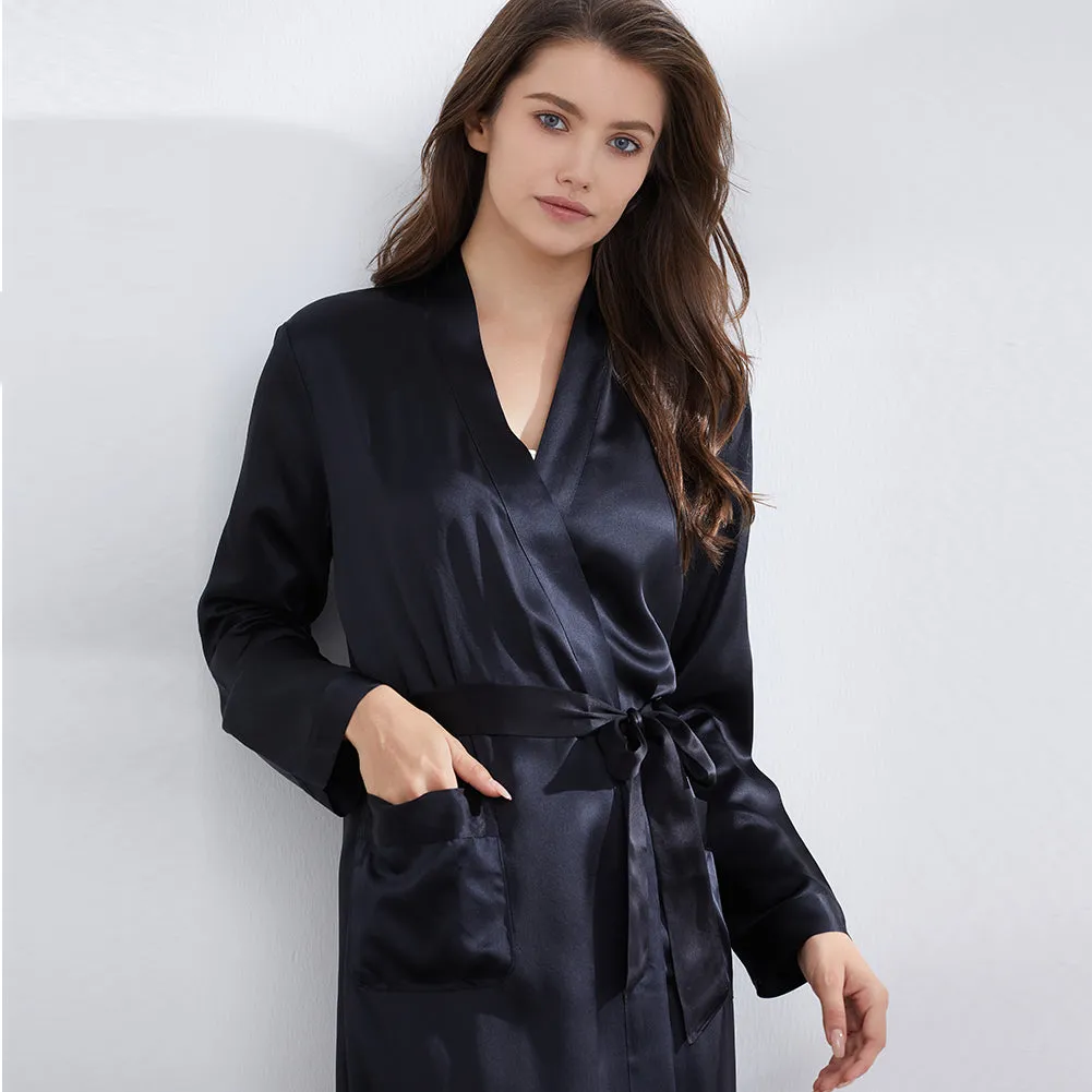 19 Momme Silk Long Robe