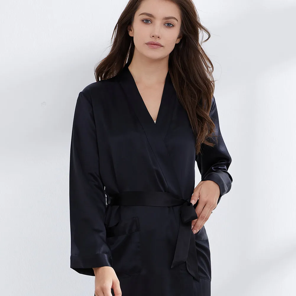 19 Momme Silk Long Robe