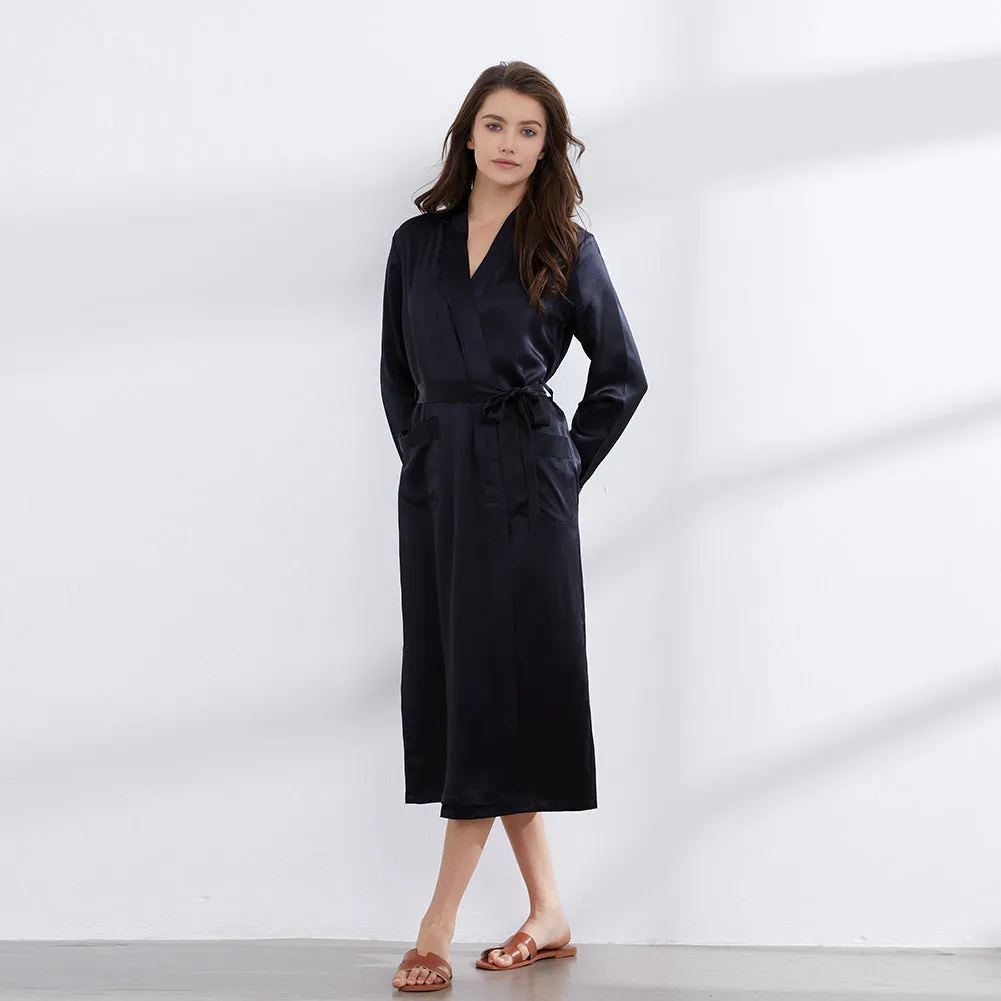 19 Momme Silk Long Robe