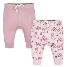 2-Pack Organic Baby Girls Wild Flower Pants