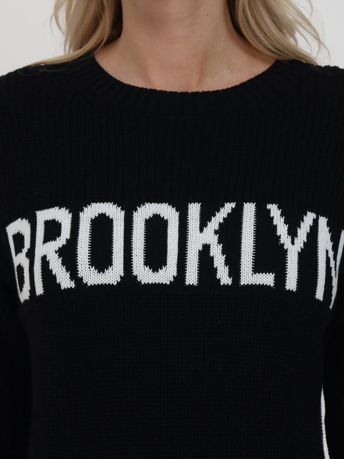 Brooklyn: 100% Cotton Crewneck Shaker Stitch Sweater