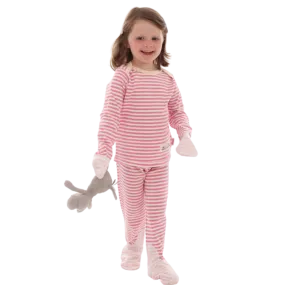 Cotton ScratchSleeves Baby Eczema Pajamas (STRIPES)