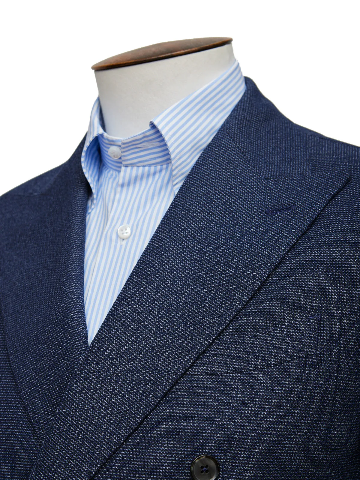 Dark Blue Double Breasted Jersey Blazer