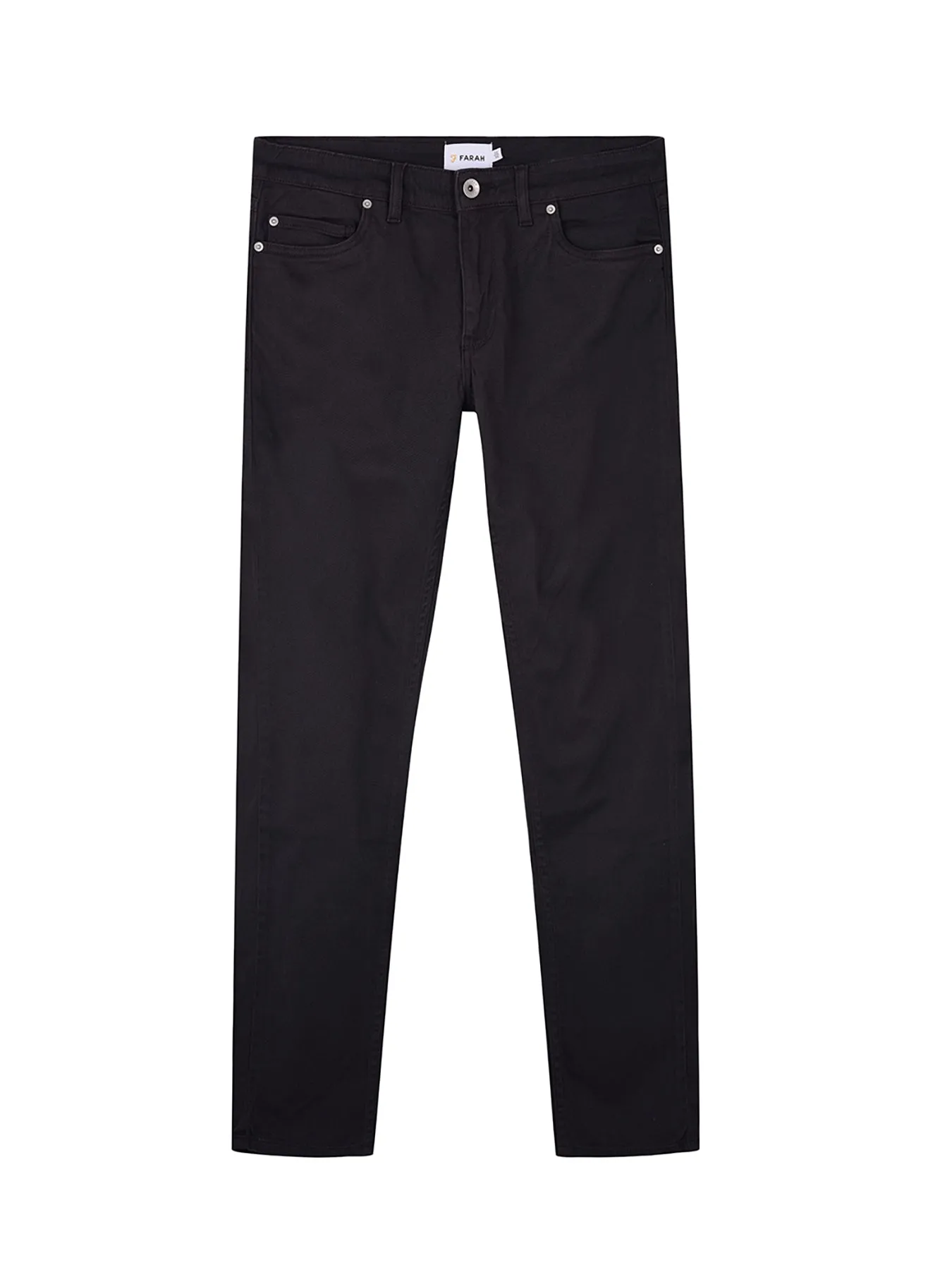 Drake Skinny Fit Cotton Twill Trousers In Charcoal