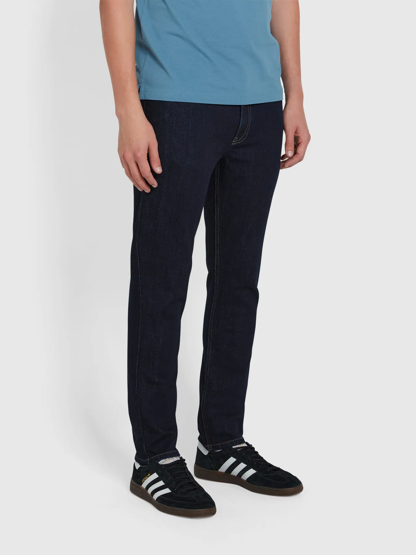 Drake Skinny Fit Jeans In Rinse Denim