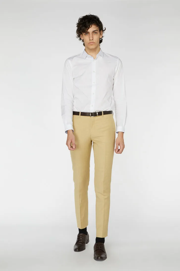 Fawn Linen Suit Pant