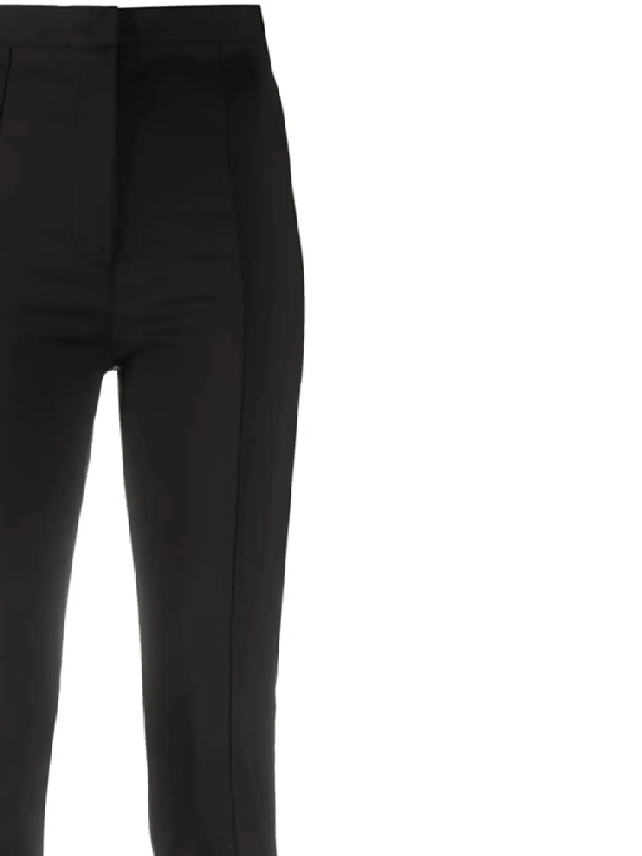 high-waisted flared leg trousers