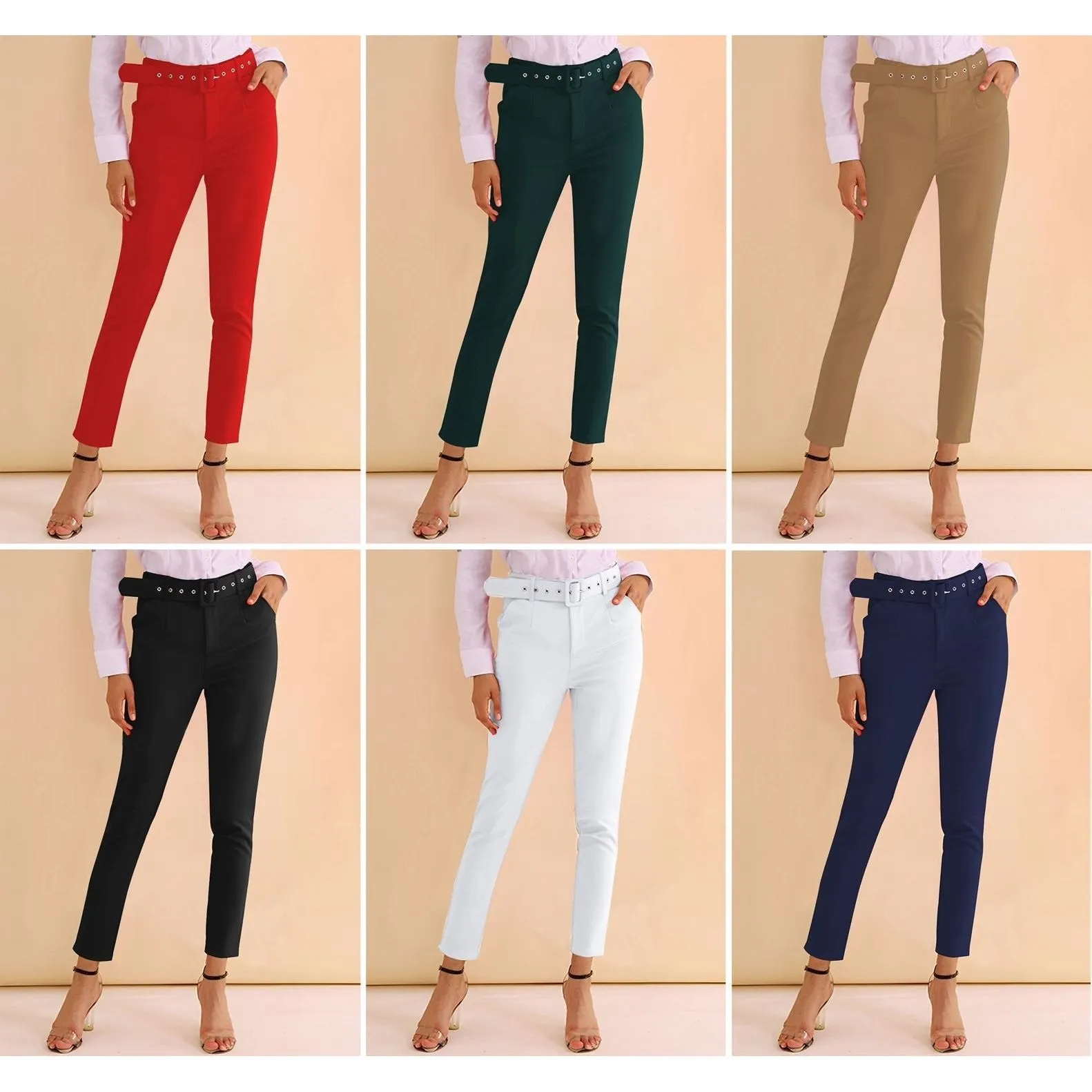 High Waisted skinny formal pants.