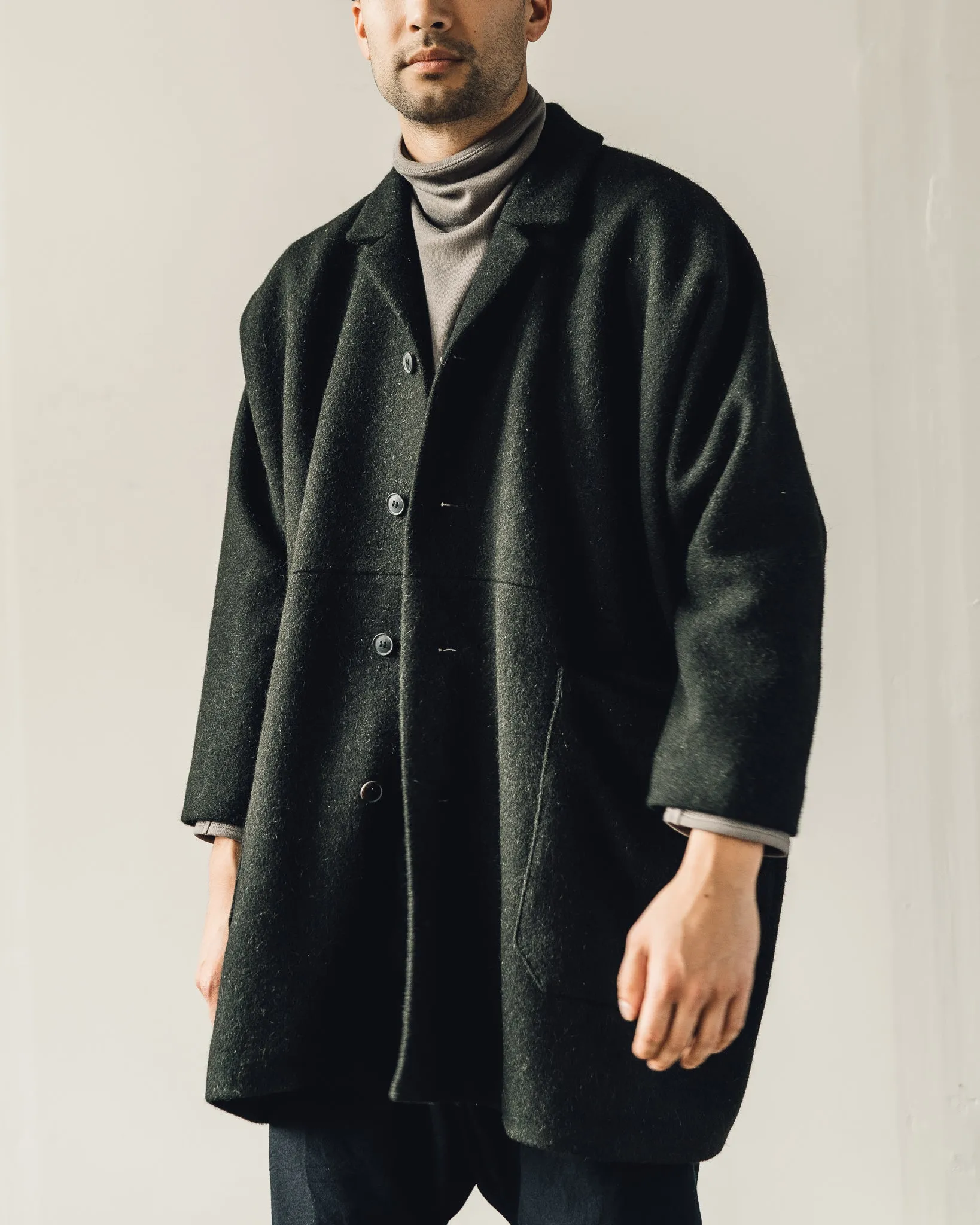 Jan-Jan Van Essche Coat #21, Black Forest Loden