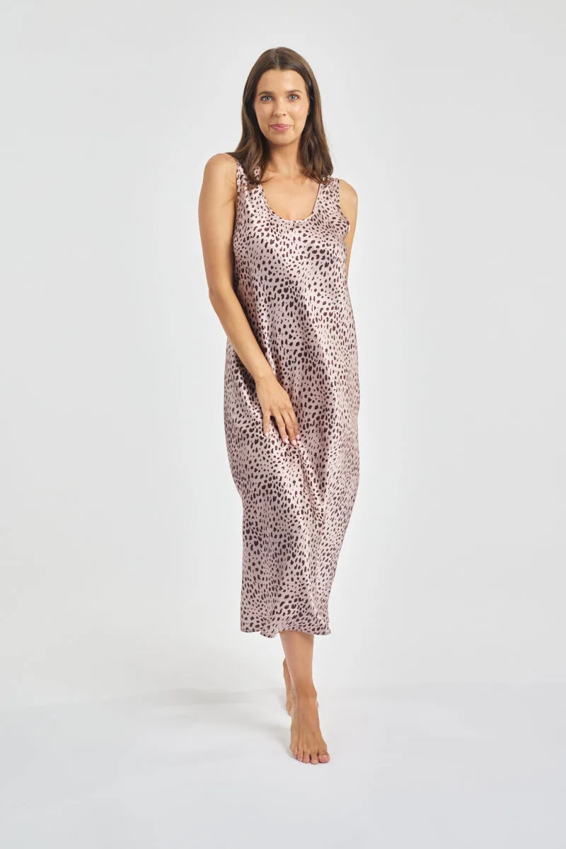 Mono Silk Long Nightie