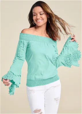 Off-The-Shoulder Top - Mint