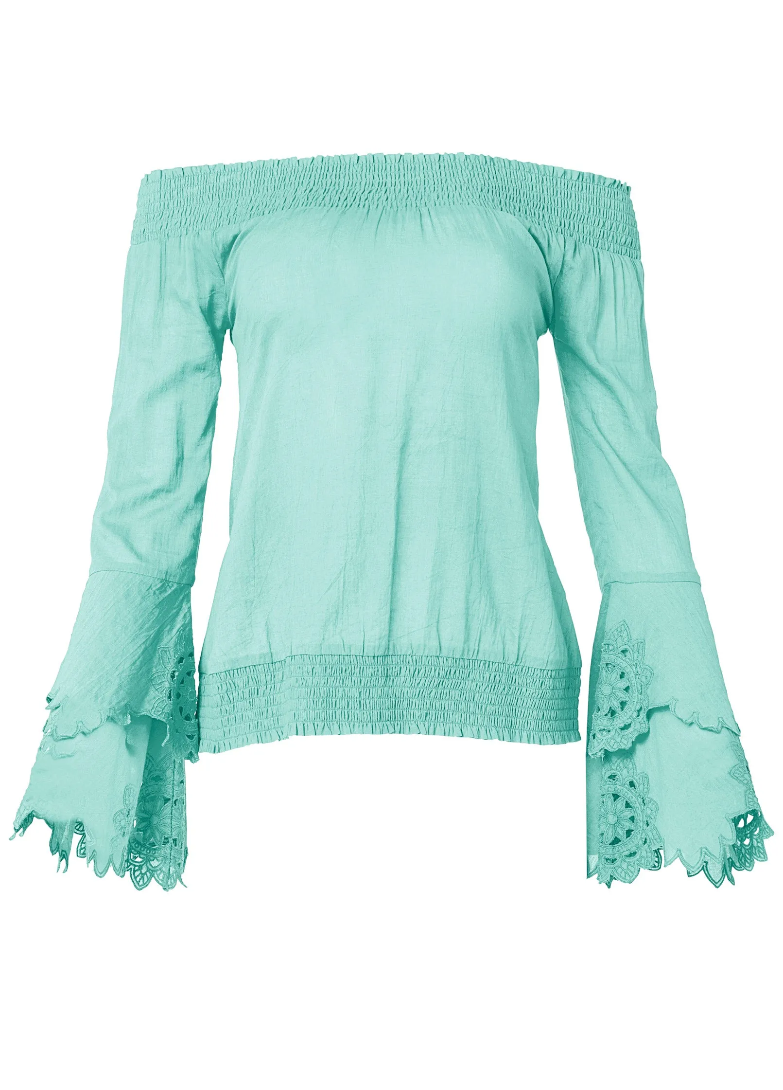 Off-The-Shoulder Top - Mint