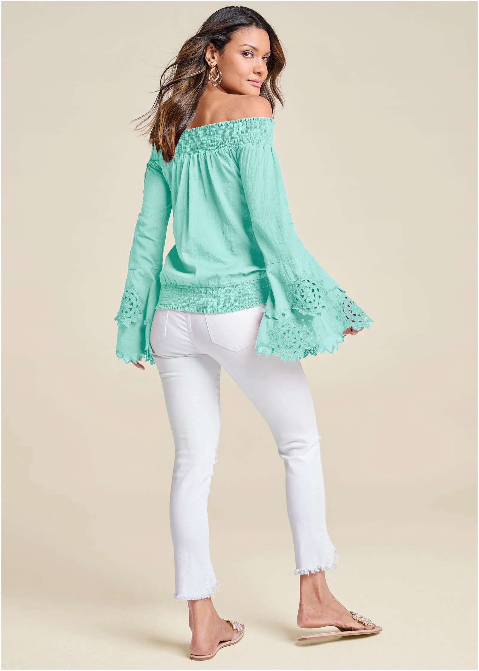 Off-The-Shoulder Top - Mint