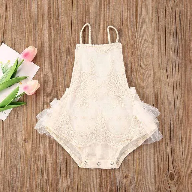 "Elise-Marie" Lovely Lace Romper (2 Designs)