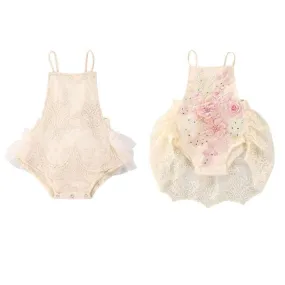 "Elise-Marie" Lovely Lace Romper (2 Designs)