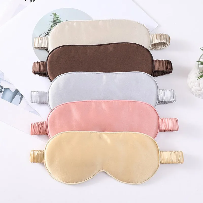 Silk Wrapped Elastic Sleep Eye Mask Headbands