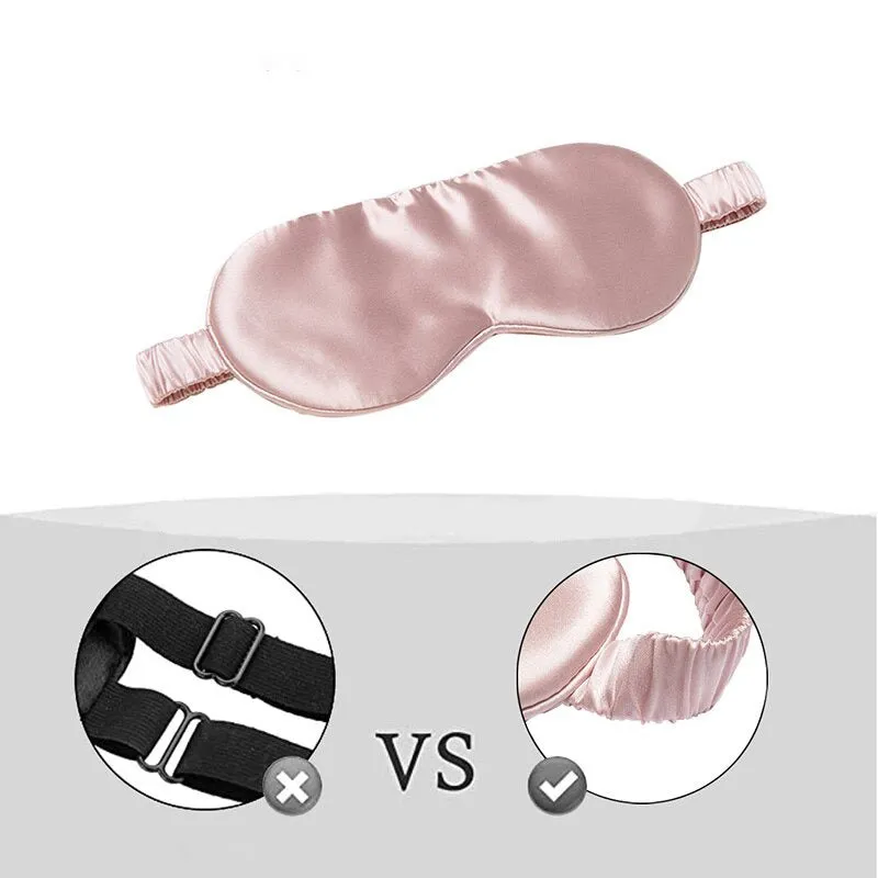 Silk Wrapped Elastic Sleep Eye Mask Headbands