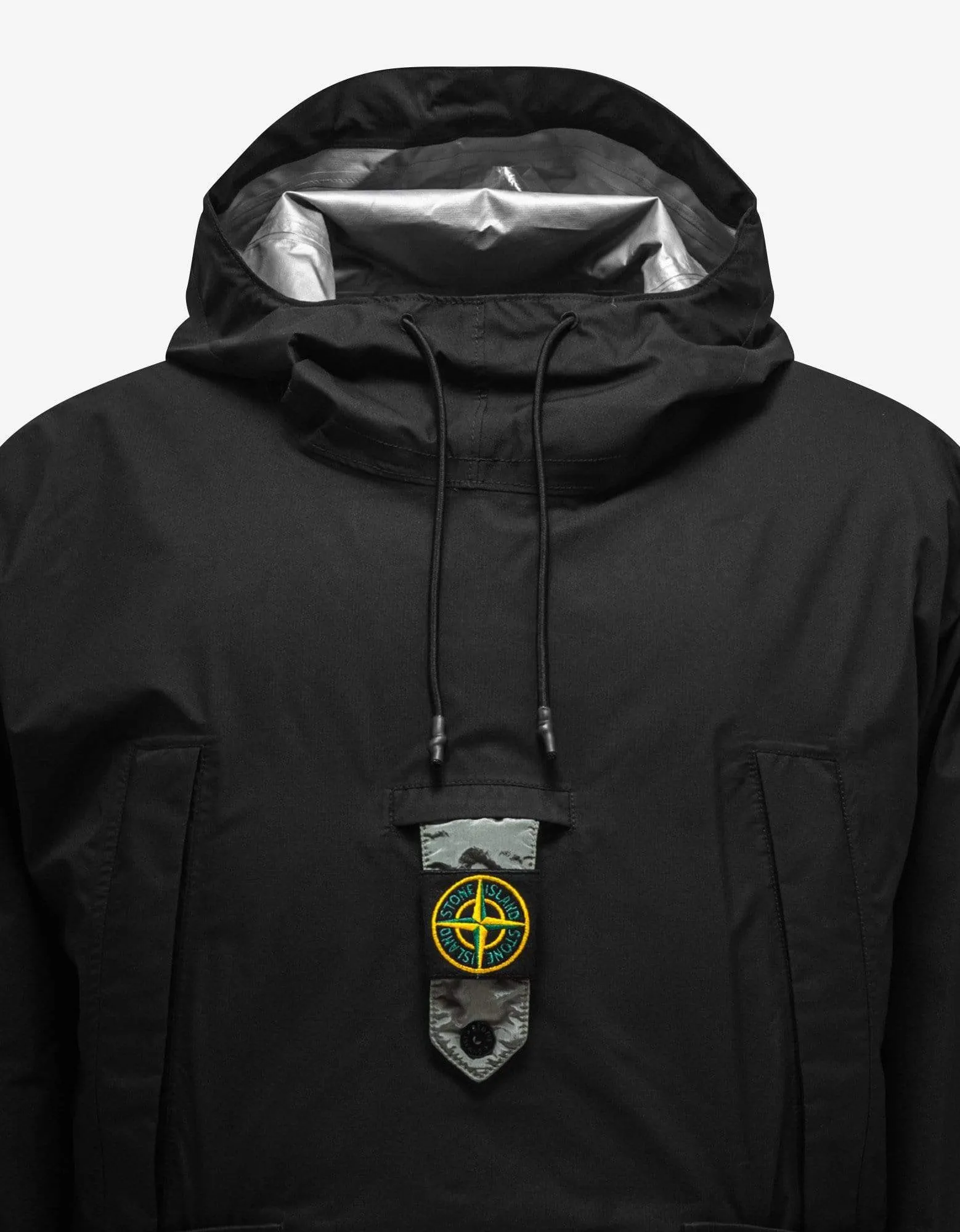 Stone Island Black Ripstop Gore-Tex Down-TC Packable Parka