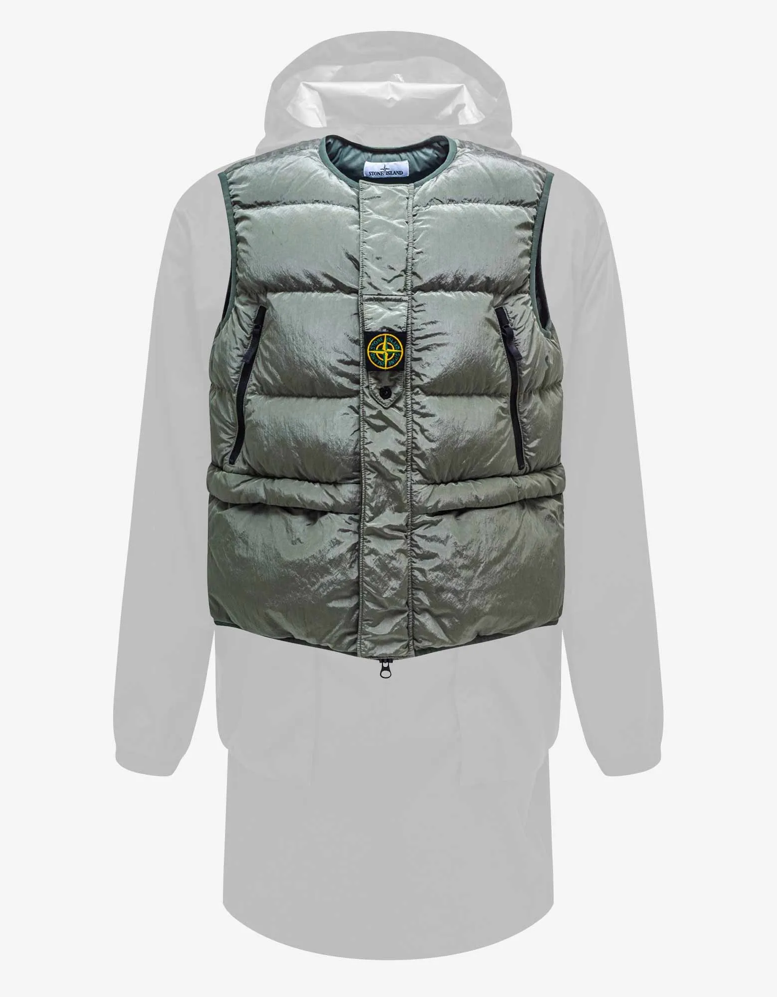 Stone Island Black Ripstop Gore-Tex Down-TC Packable Parka