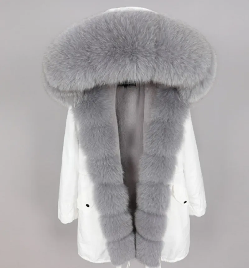 Women's Winter Casual Warm Hooded Parka With Detachable Fox Fur