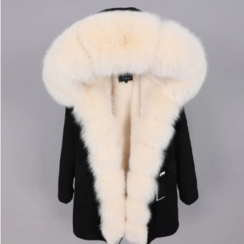 Women's Winter Casual Warm Hooded Parka With Detachable Fox Fur