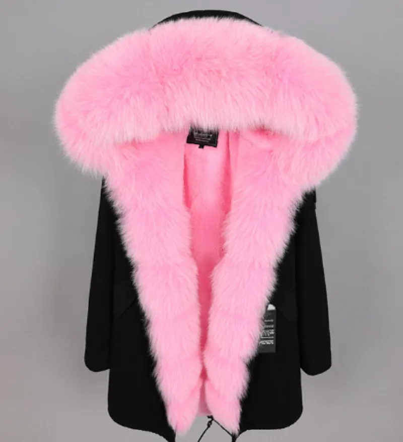 Women's Winter Casual Warm Hooded Parka With Detachable Fox Fur