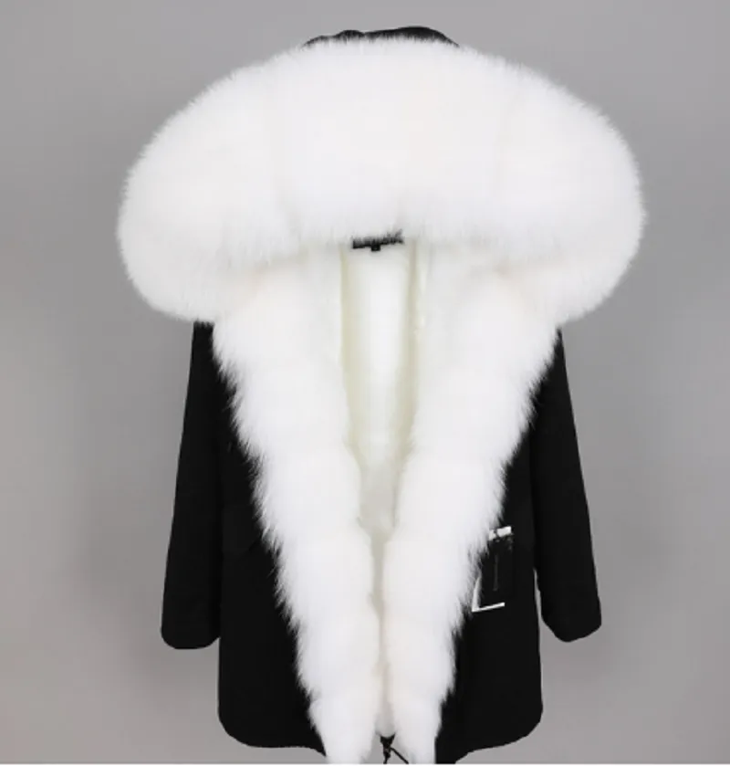 Women's Winter Casual Warm Hooded Parka With Detachable Fox Fur